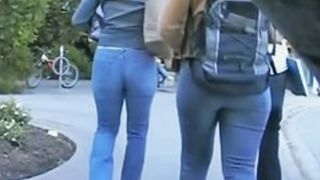 Amateur hidden cam films girls with hot asses on the street