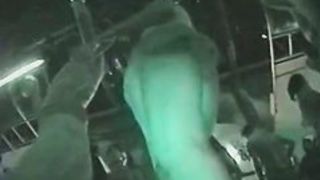Upskirt in club with horny girls dancing