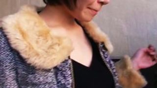 Fake interview video made to take voyeur downblouse shots