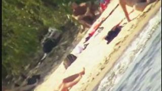 Nude beach sexy girls craze voyeur video