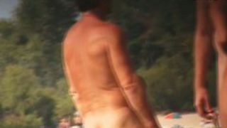 Nudist beach video of a blonde fitty, and a big boobed foxy lady
