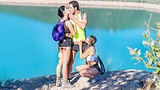 Lady Dee And Clea Gaultier Ride In A Wild Trio - Private
