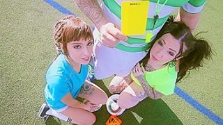 Émilie Martini & Loica & Mam Steel in Teen Soccer Threesome - AcesOfPorn
