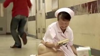 Sharking the japan nurse than fell down on the floor