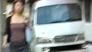 Boob sharking video of a lovely Japanese woman on the street