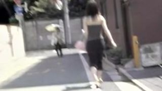 Smooth Asian vixen in really wild street sharking video