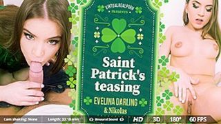 Evelina Darling Nikolas in Saint Patrick's teasing - VirtualRealPorn