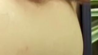 Japanese blonde slut puts make up on in free voyeur video