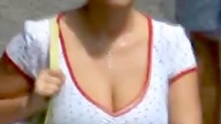 breasty in the street