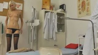 Gyno hospital hidden web camera videotapes a stripped gal