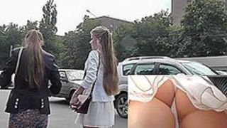 Gorgeous young girls in the free upskirt porn