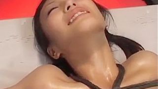 Asian babe with a wet pussy squirt all over the place
