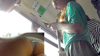 Public upskirt video will surprise with beautiful gal