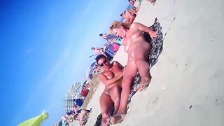 Horny Milfs Fucked By Strangers At Nudist Beach Voyeur HD