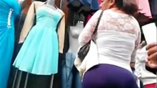 Spying Mature Latina - Huge Butt - Ass Voyeur - Candid Booty