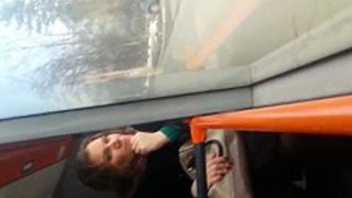 spy sexy mature face in bus romanian-haladita
