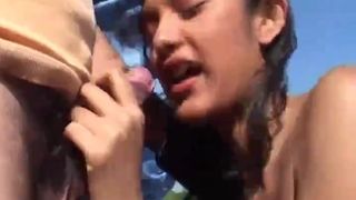 French Arabian slut gets a fucking in her pretty pussy