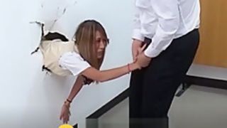 Asian student stuck on wall forced sucked and fucked Part.1 - [Earn Free Bitcoin on