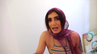 Slutty Arab babe is licking asses and sucking cocks and getting fucked very hard in