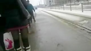 Public Dick Flashing Video and Sexy Legs of Woman
