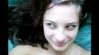 UK teen teases with big natural boob