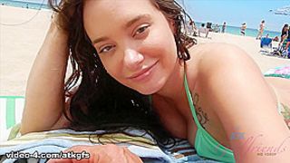 Another Day On The Beach With Gia - ATKGirlfriends