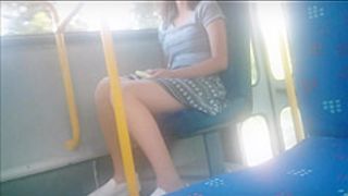 Sexy Teen Legs on bus