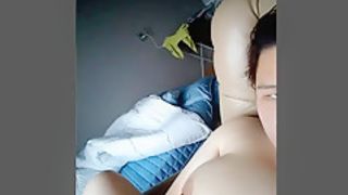 Chubby Chinese Malaysian woman Serena Lee video call during Korea trip IV