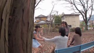 Horny panty upskirts of girls on the playground