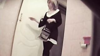 Kinky spy cam video from the toilet
