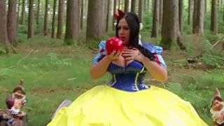 The Busty Dirty Snow White - Fantasy Blowjob Handjob in the Deep Forest - Cum