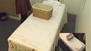 Leggy skinny Japanese enjoys a hot erotic massage on spy cam