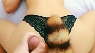 Japanese Girl in a Passionate Sex with Fox Tail Anal Plug