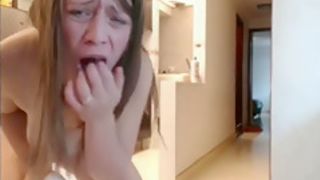 Girl masturbating when mother at home