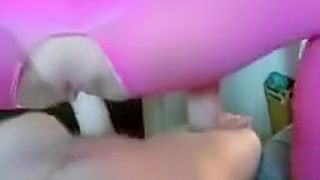 Pretty In Pink College Ex Girlfriend Riding Dick And Sucking