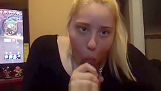 White Teen Sucks BBC while on the phone and he plays PS4 - KittenDaddy