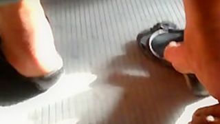 try footsie with milf in bus