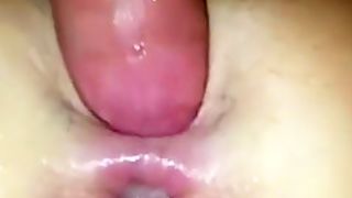 Shaved cunt getting fucked h...