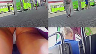 Upskirting video shows an amazing skinny butt