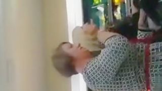 Grocery store upskirts with lovely milfs