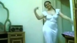 Chubby arab girl teases her man naked in the bedroom with her big boobs and