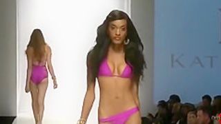 Stunning swimsuit models walk the runway
