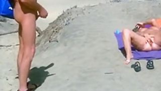 Horny Amateur clip with Beach, Public scenes