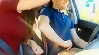 Blowjob in the Car While He is Driving