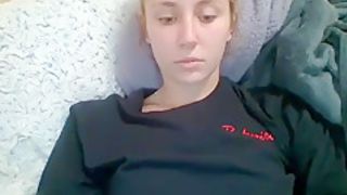 Sabrina Dildo Masturbation with multiple Orgasms and Vape Smoking Fetish