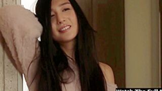 Slim, Japanese teen likes to have casual sex with her step- father, every once in