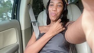 Crazy Traveller Masturbate Until Orgasms In Car With Friend - See How