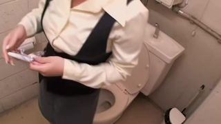 Redhead Japanese slut pisses and fucks in this video