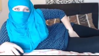 Hijab wearing girl see thru leggings