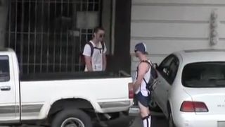 Public pissing compilation of festival goers